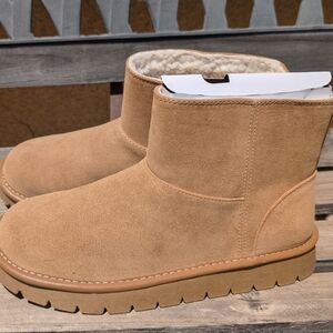 Tan Suede Ankle Boots